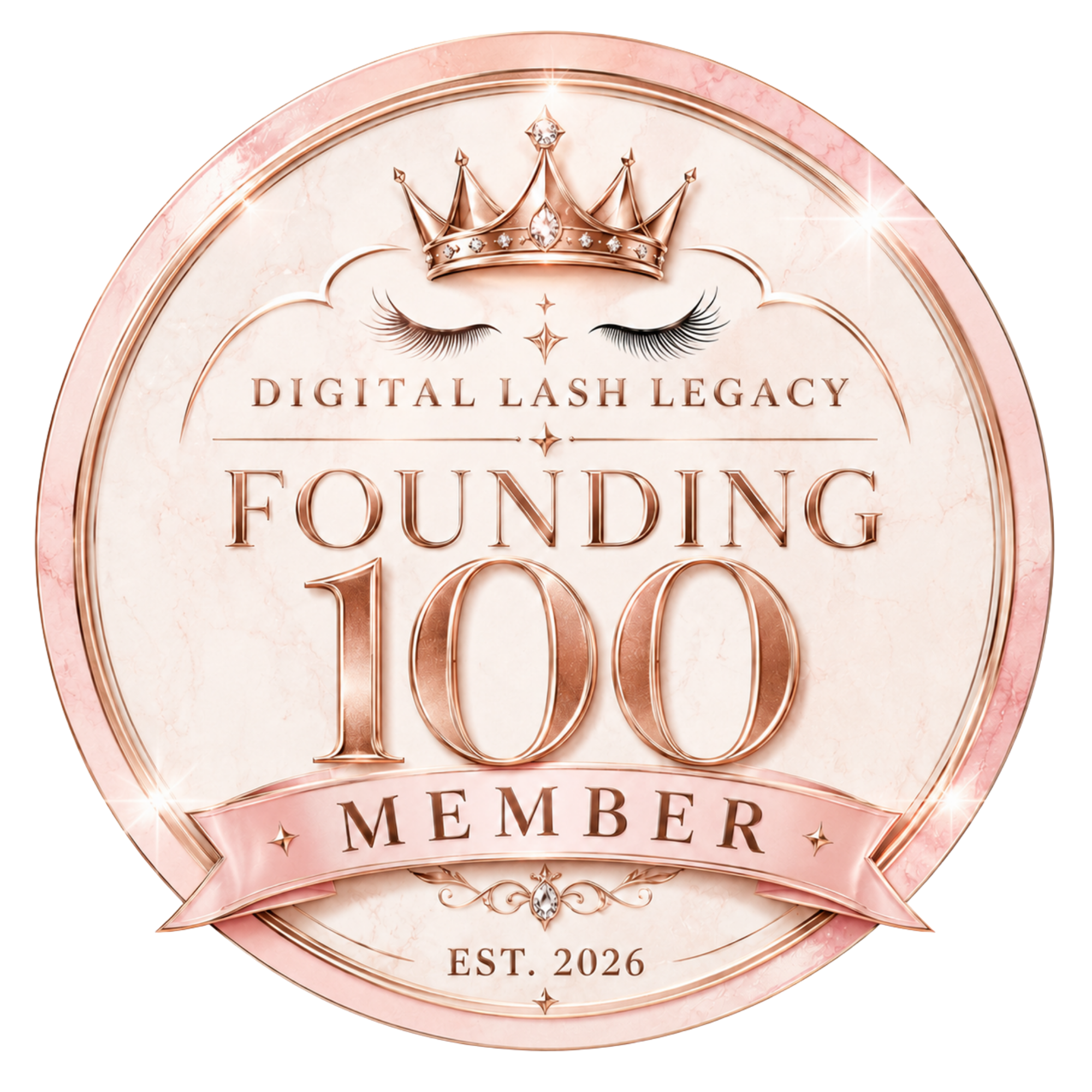 Digital Lash Legacy Founding 100 Member badge, established 2026